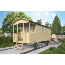 Zigeunerwagen Johnny 237x600+120 cm met vooringang